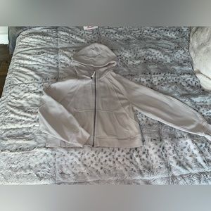 Lululemon Oversized Scuba Full Zip- White Opal